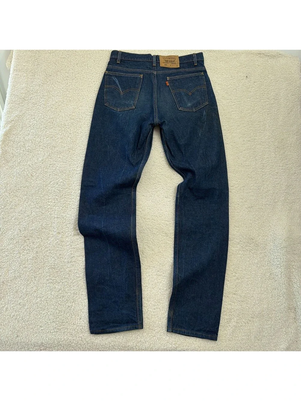 Levis Orange Tab 505 Mens 32x34 Dark Wash Straight Made in USA Vintage Denim
